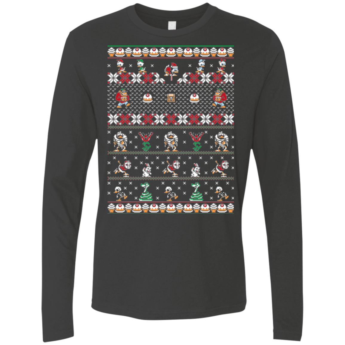 Merry Christmas Uncle Scrooge Men's Premium Long Sleeve