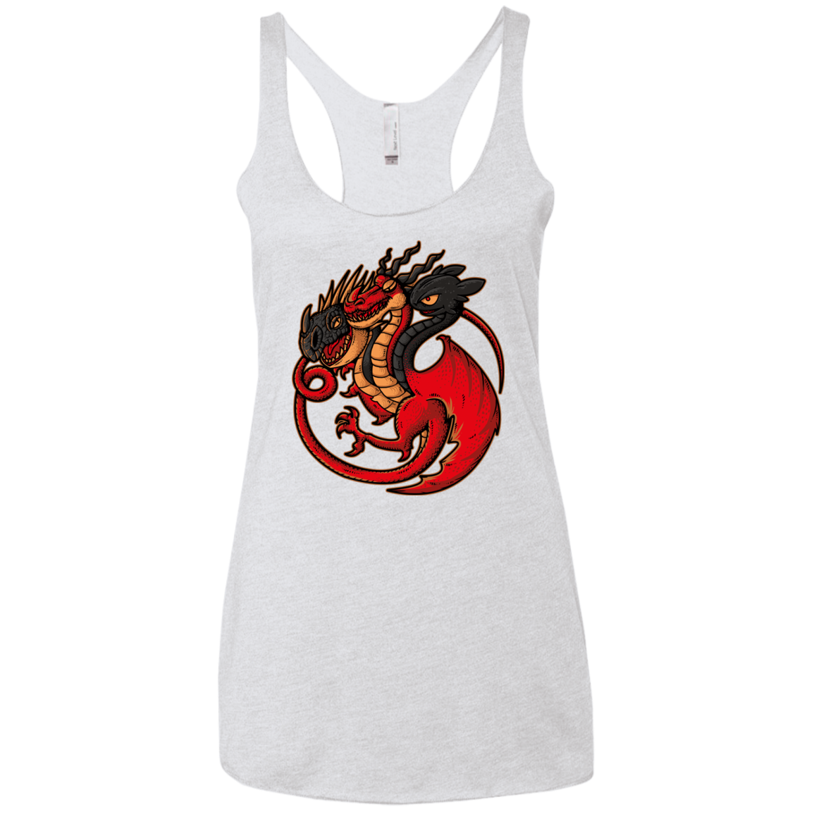 FIRE BLOOD AND TRAINING Women's Triblend Racerback Tank
