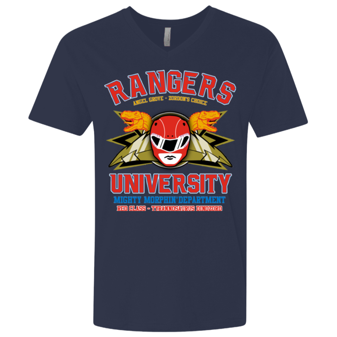 Rangers U - Red Ranger Men's Premium V-Neck