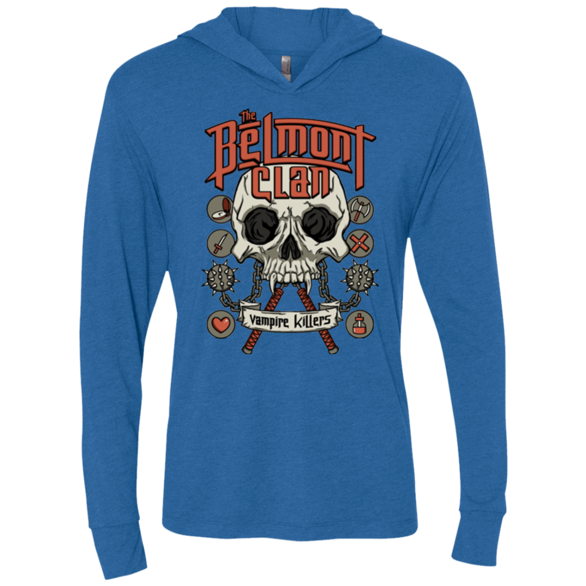 Belmont Clan Triblend Long Sleeve Hoodie Tee