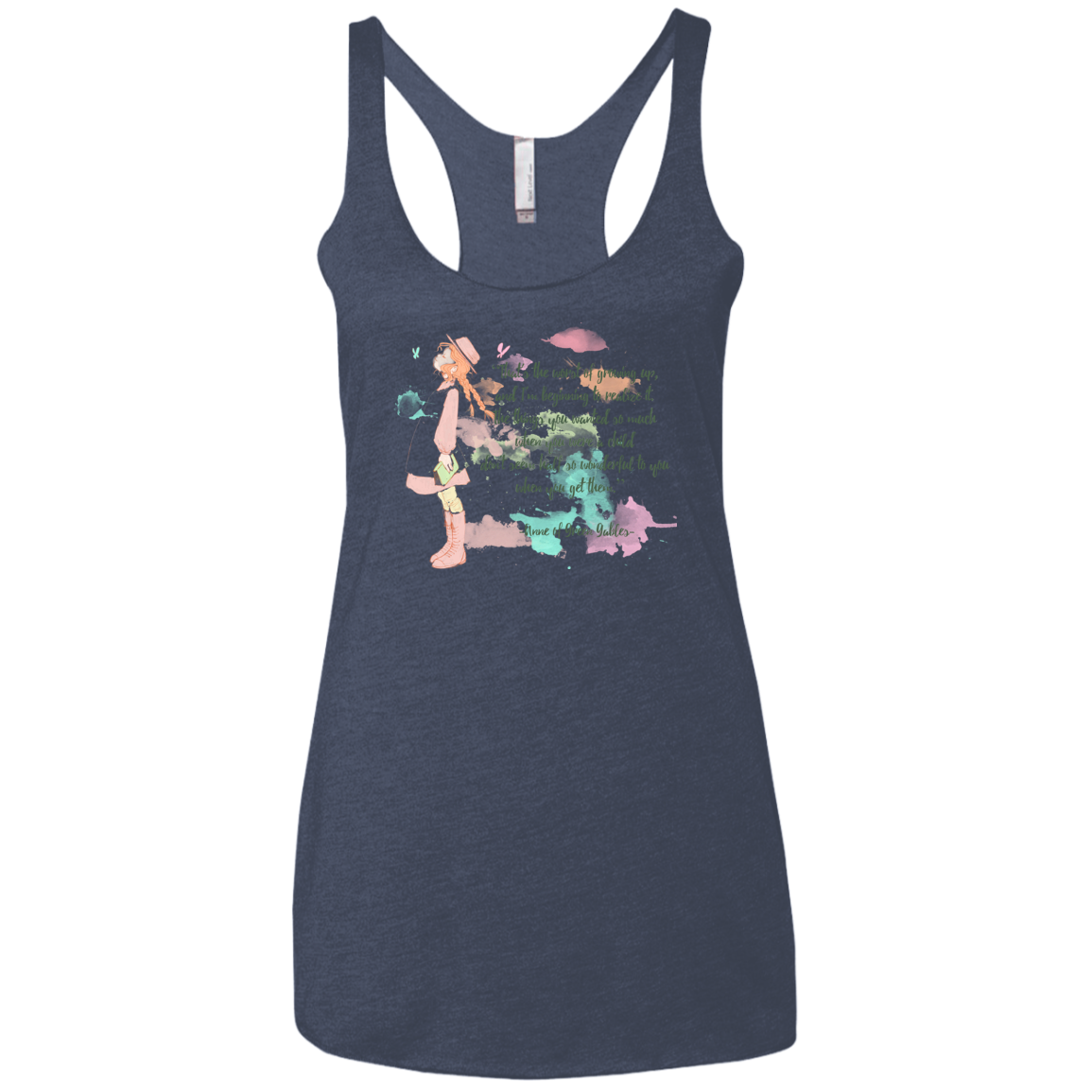 Anne of Green Gables 5 Women's Triblend Racerback Tank