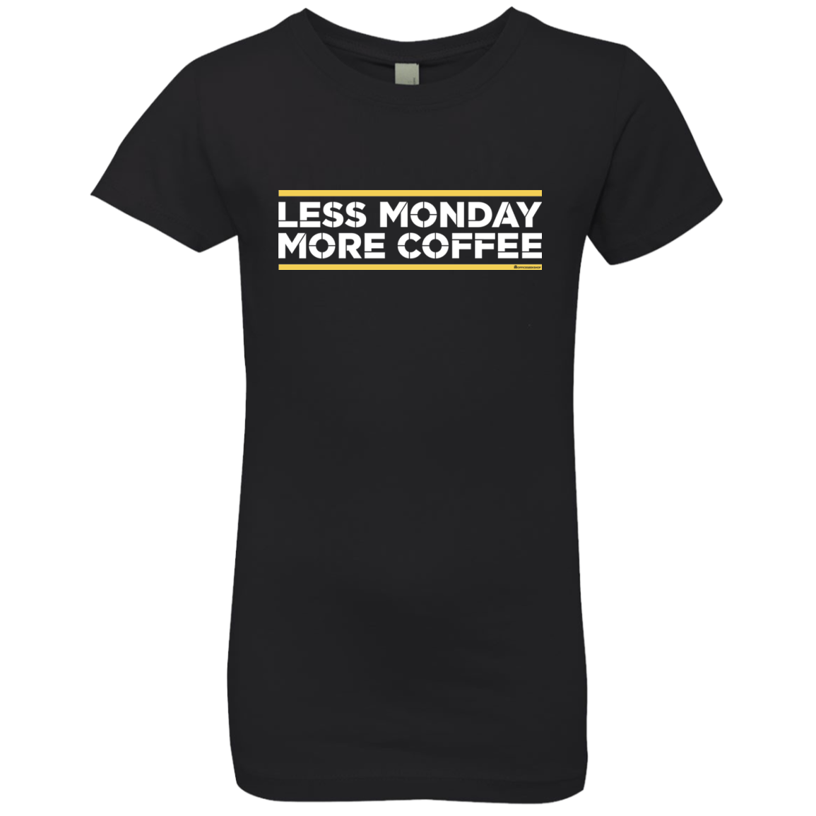 Less Monday More Coffee Girls Premium T-Shirt