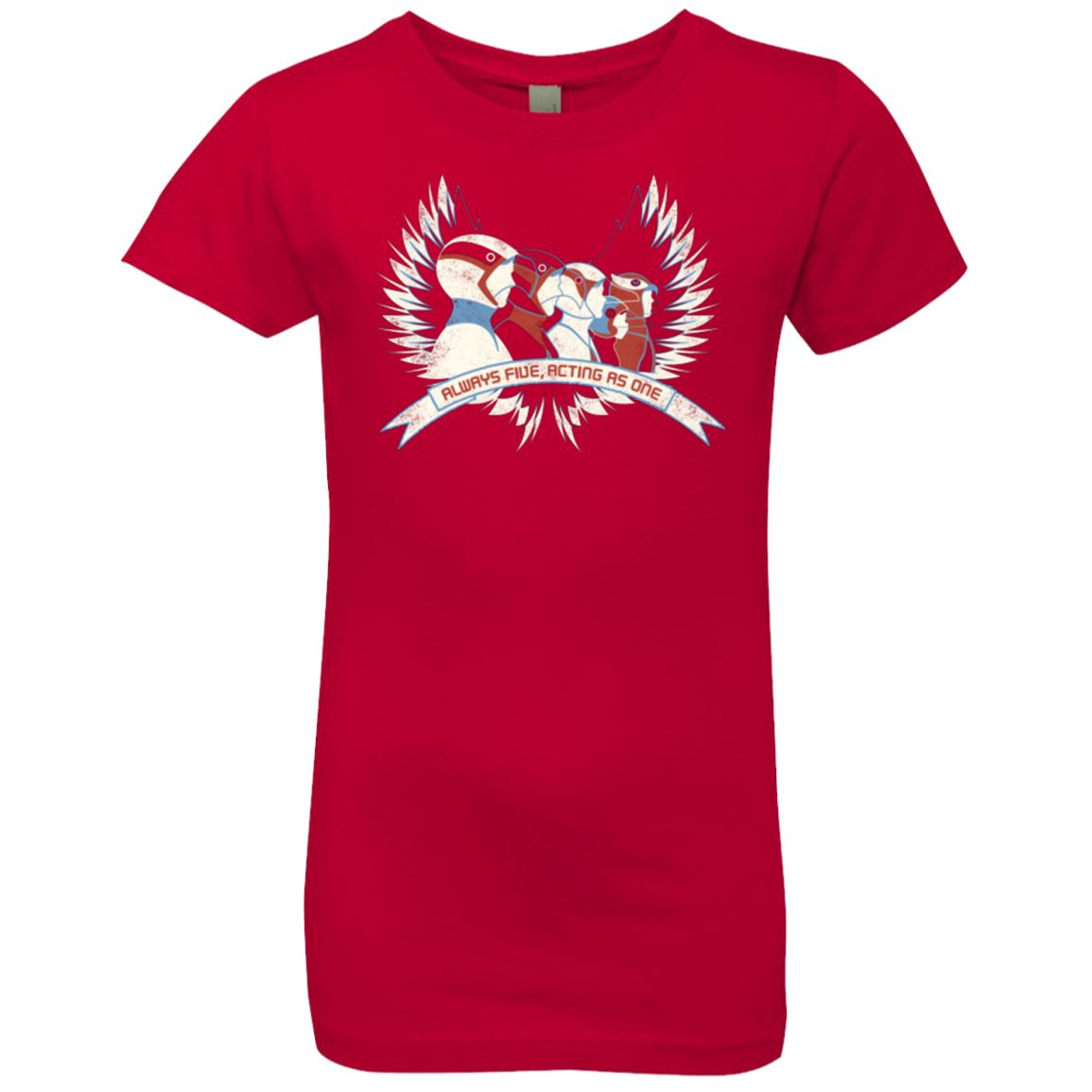 Always Five Acting As One Girls Premium T-Shirt
