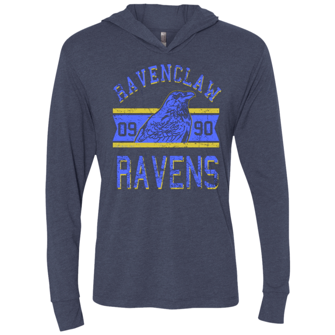 Ravens Triblend Long Sleeve Hoodie Tee