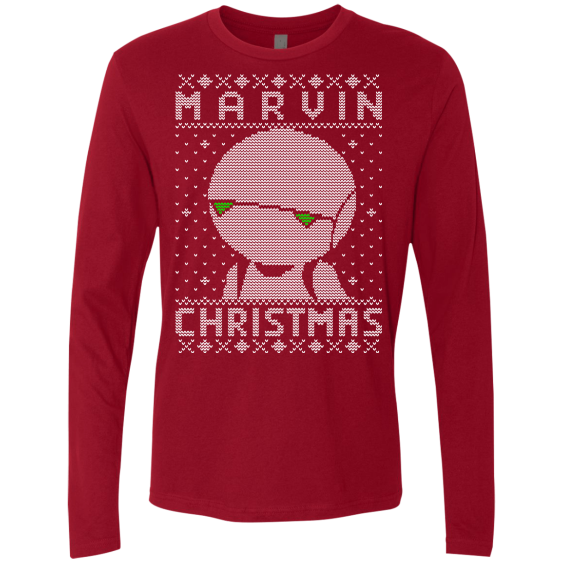 Marvin Christmas Men's Premium Long Sleeve