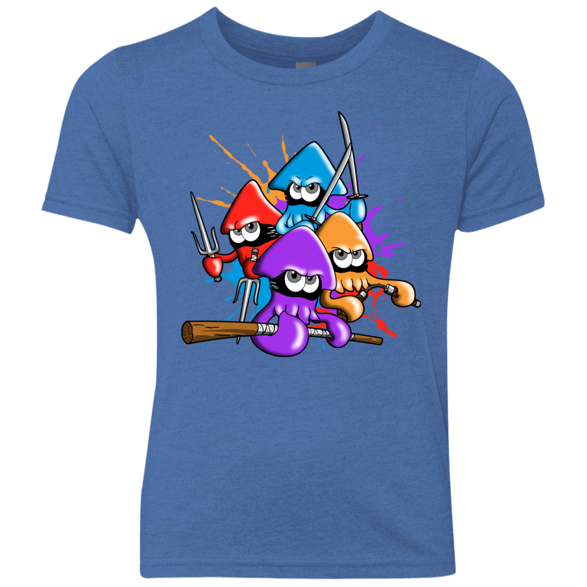 Teenage Mutant Ninja Squids Youth Triblend T-Shirt