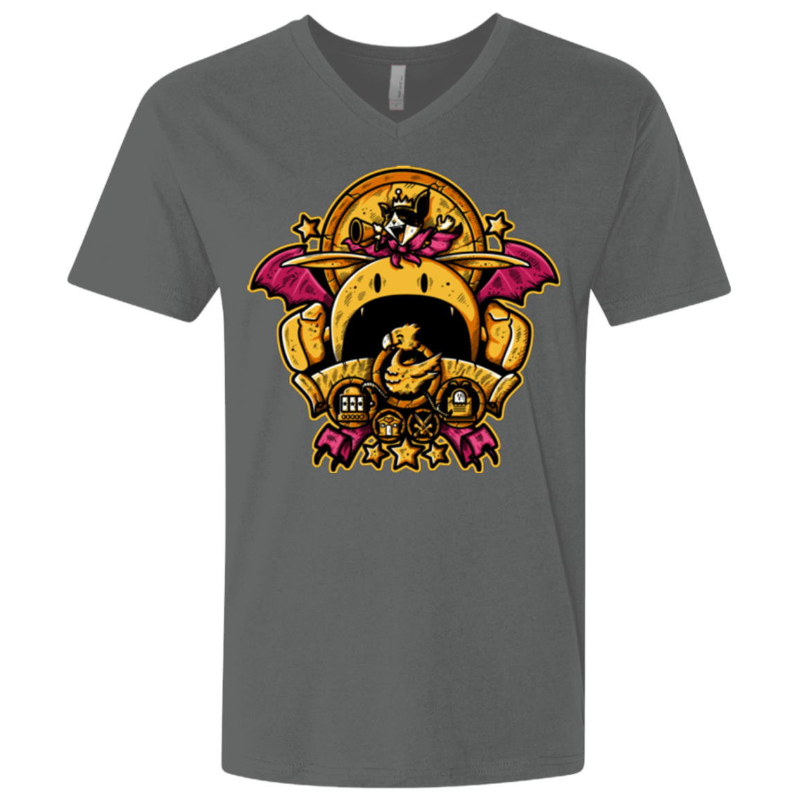 SAUCER CREST Men's Premium V-Neck