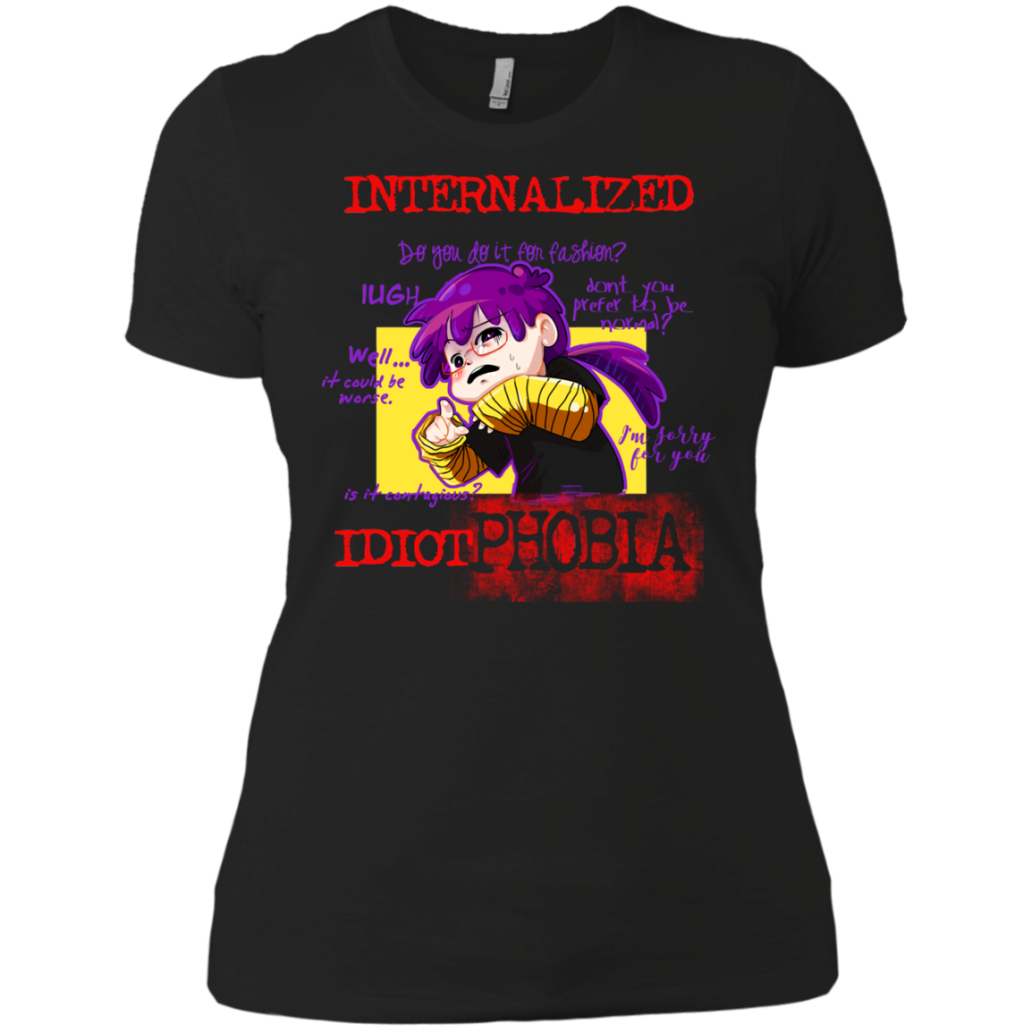 Idiot phobia Women's Premium T-Shirt