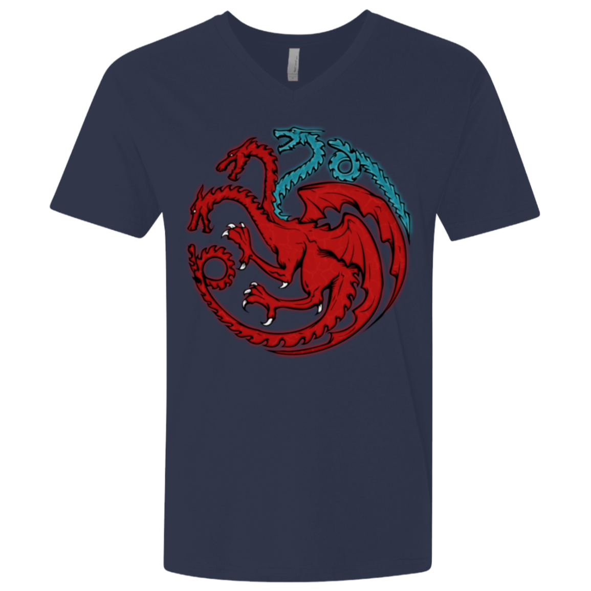 Trinity of fire and ice V2 Men's Premium V-Neck