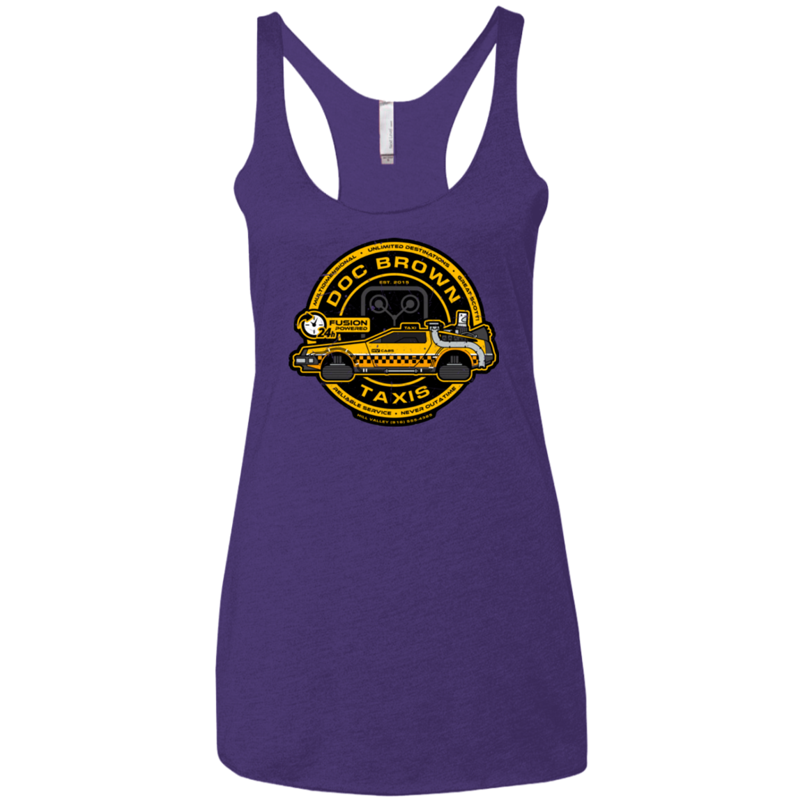Doc Brown Taxis Women's Triblend Racerback Tank