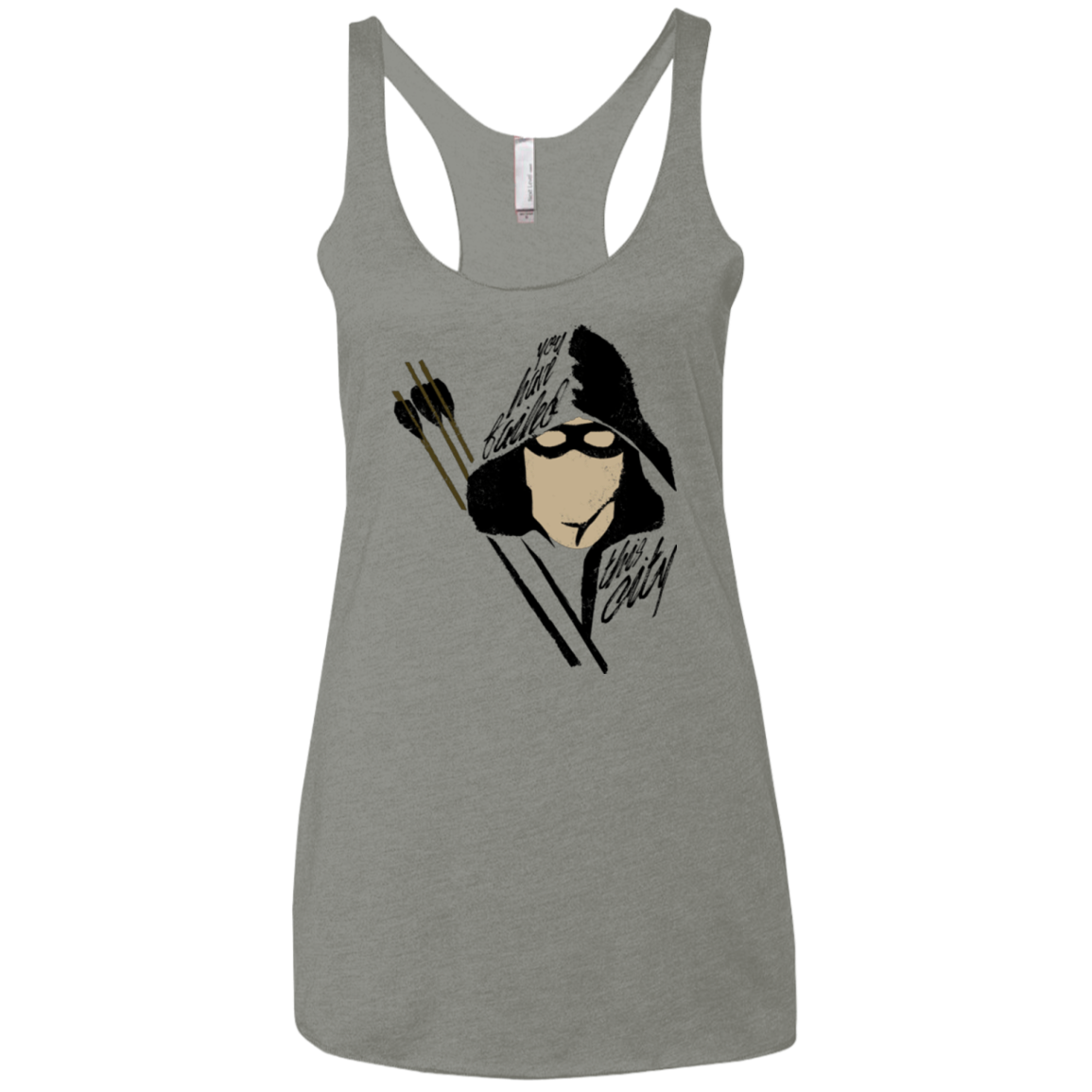 Green Archer Women's Triblend Racerback Tank
