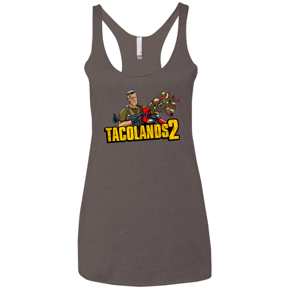 TACOLANDS 2 Women's Triblend Racerback Tank