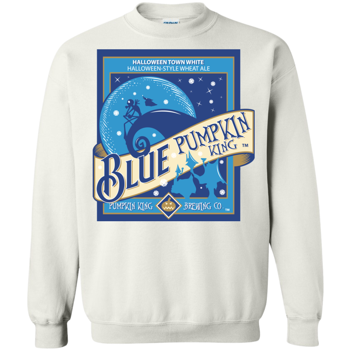 Blue Pumpkin King Crewneck Sweatshirt