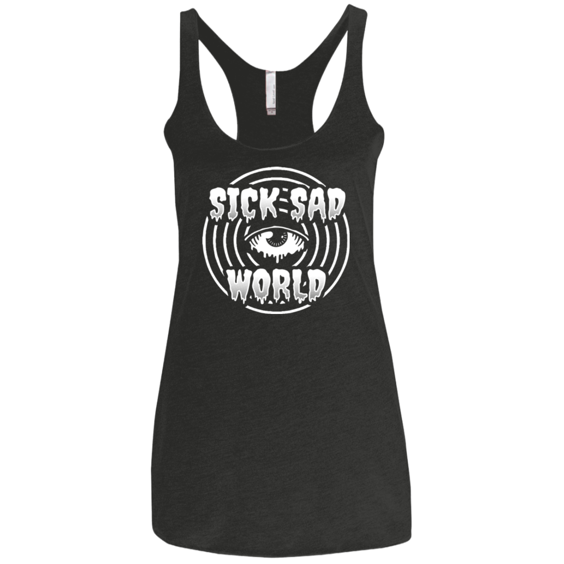 Sick Sad World Women's Triblend Racerback Tank