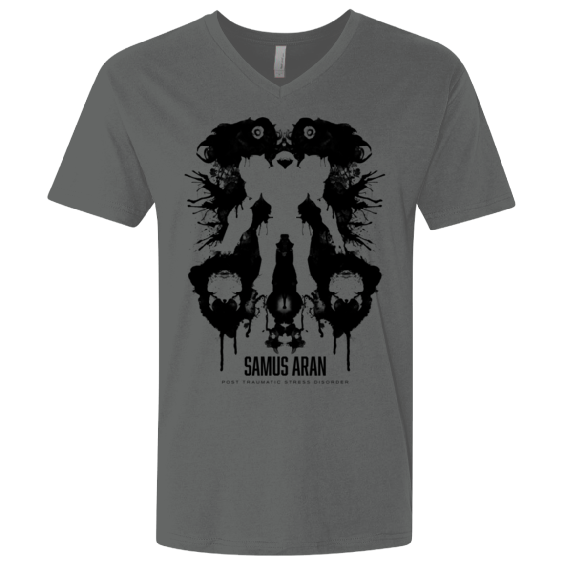 Samus Ink Blot Men's Premium V-Neck
