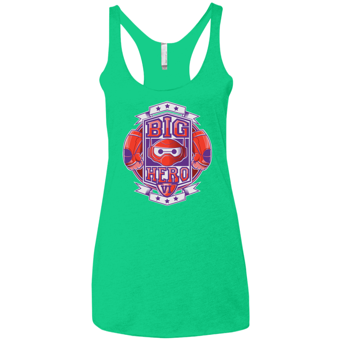BIG HERO VI BOXING Women's Triblend Racerback Tank