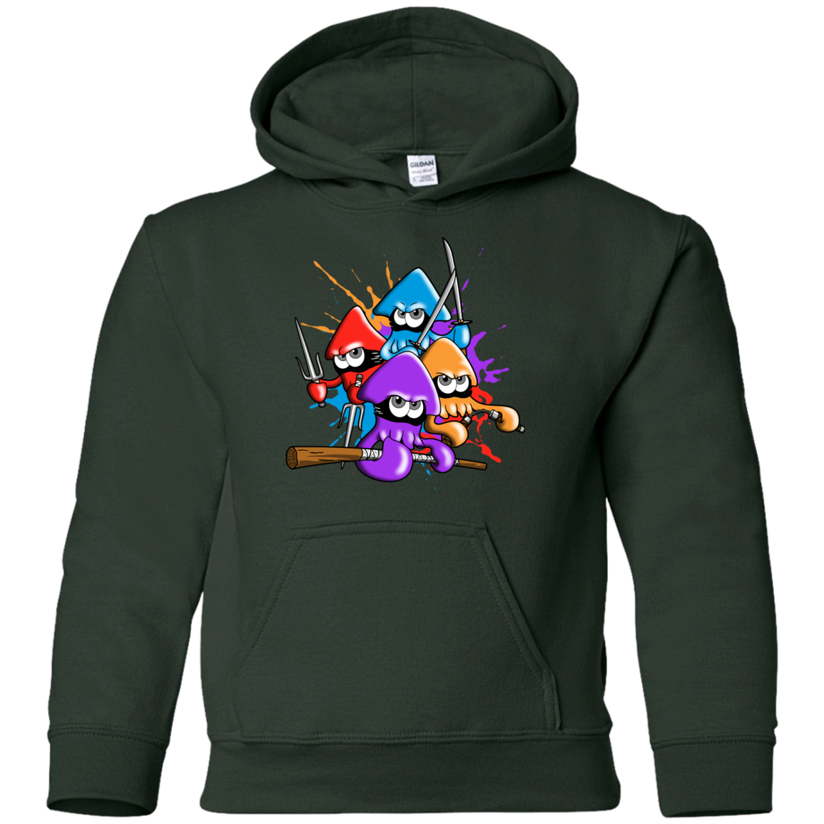 Teenage Mutant Ninja Squids Youth Hoodie