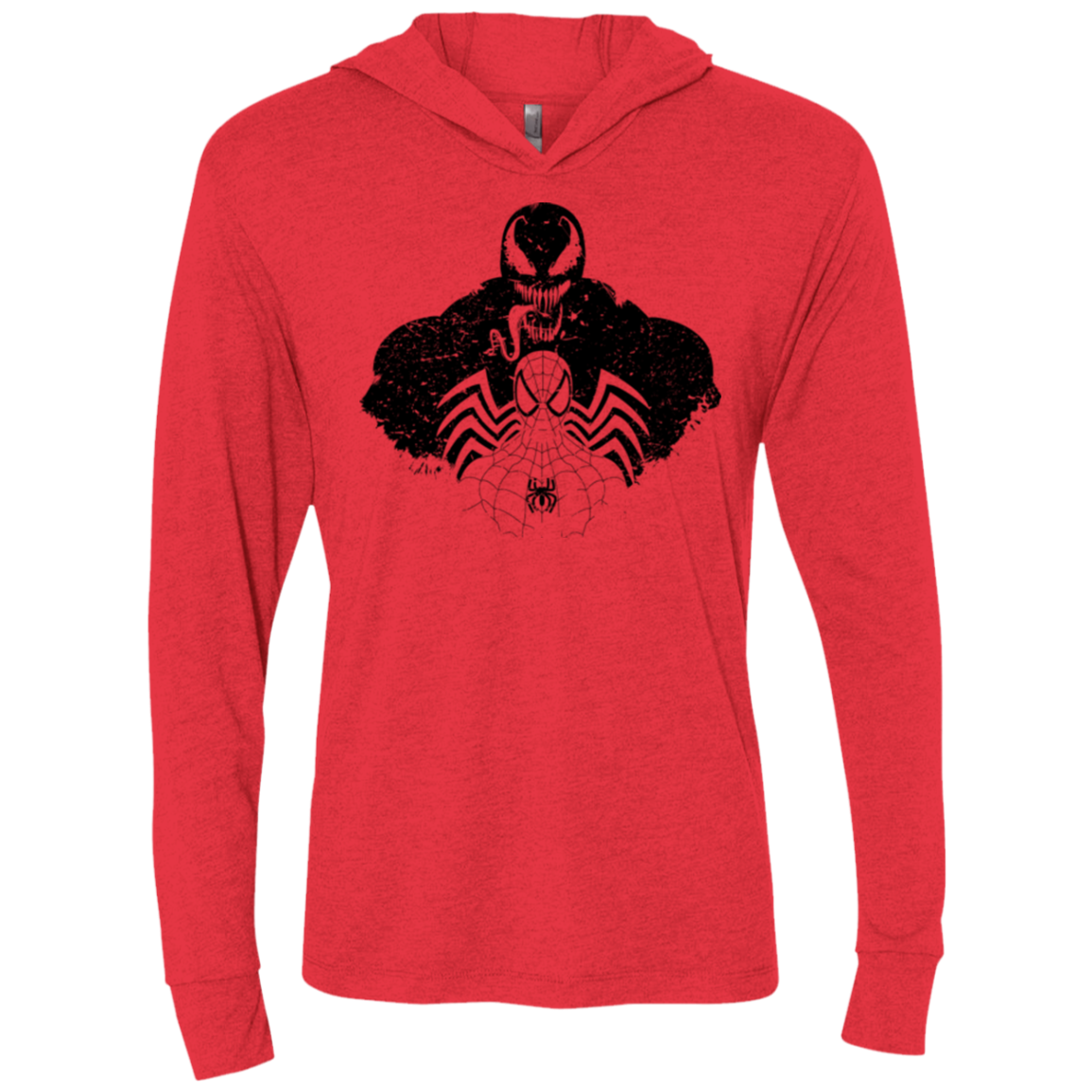 Dark Spider Shadow Triblend Long Sleeve Hoodie Tee