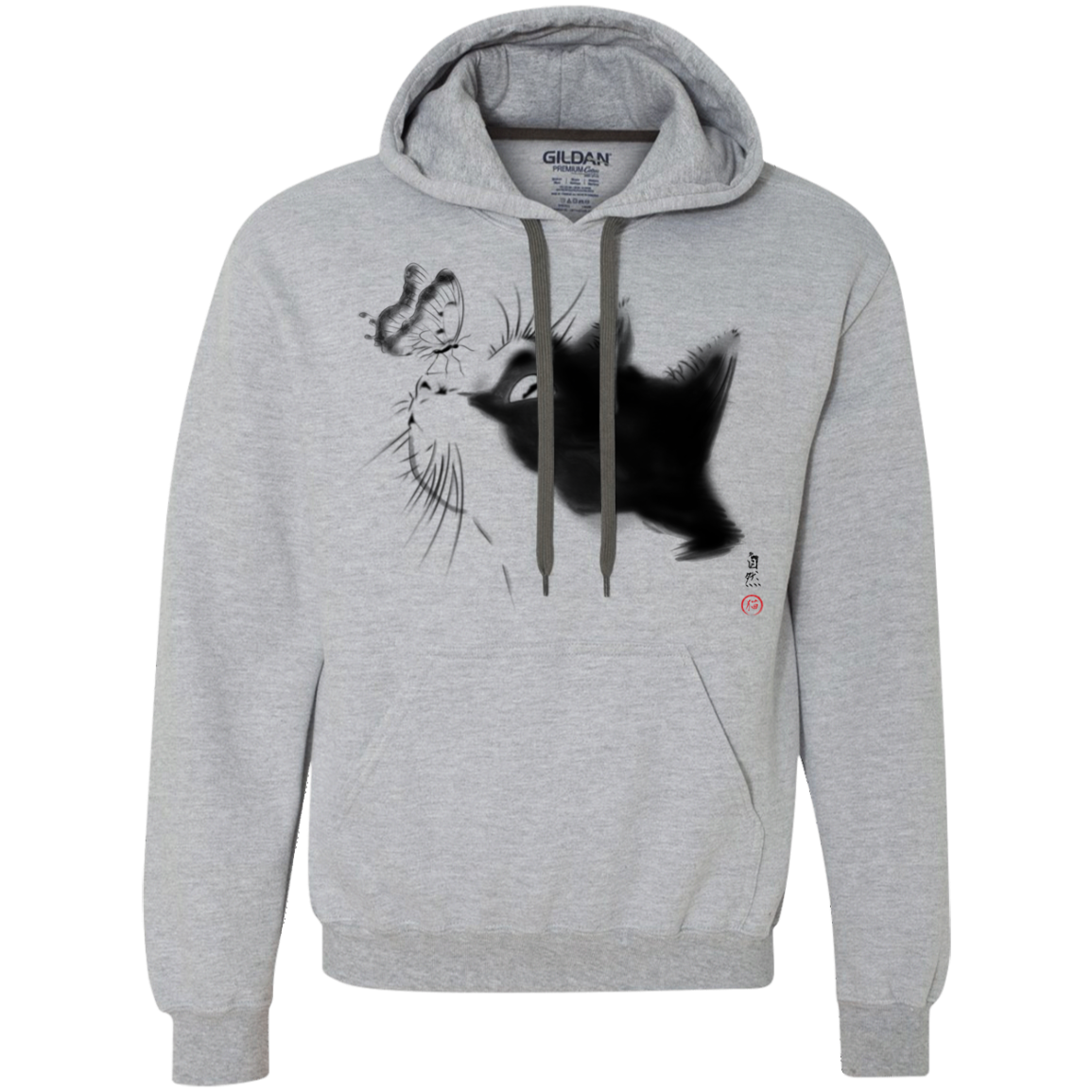 Curious Cat Premium Fleece Hoodie