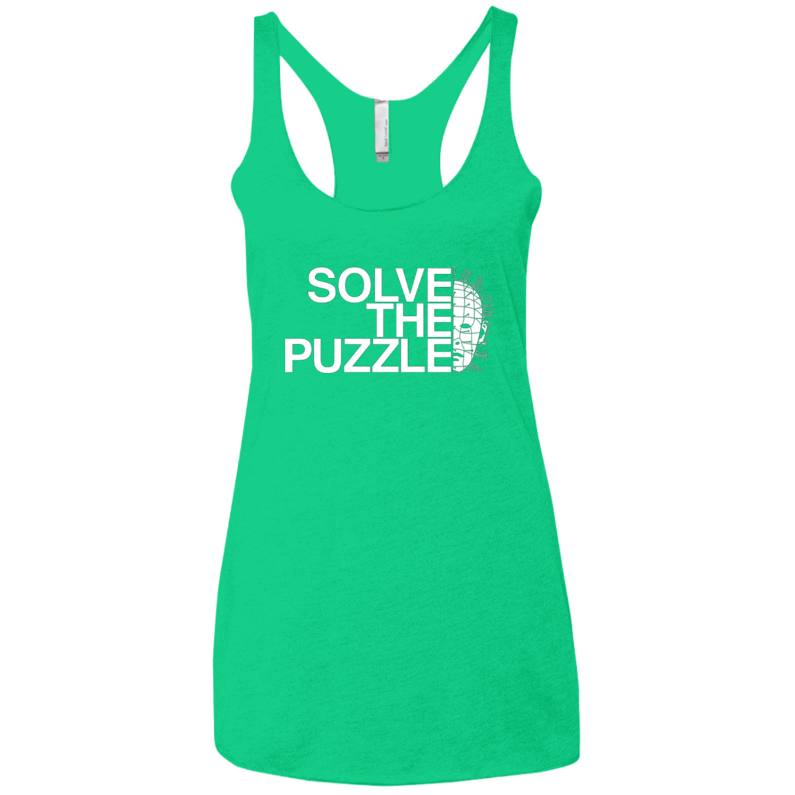 Solve The Puzzle V2 Women's Triblend Racerback Tank