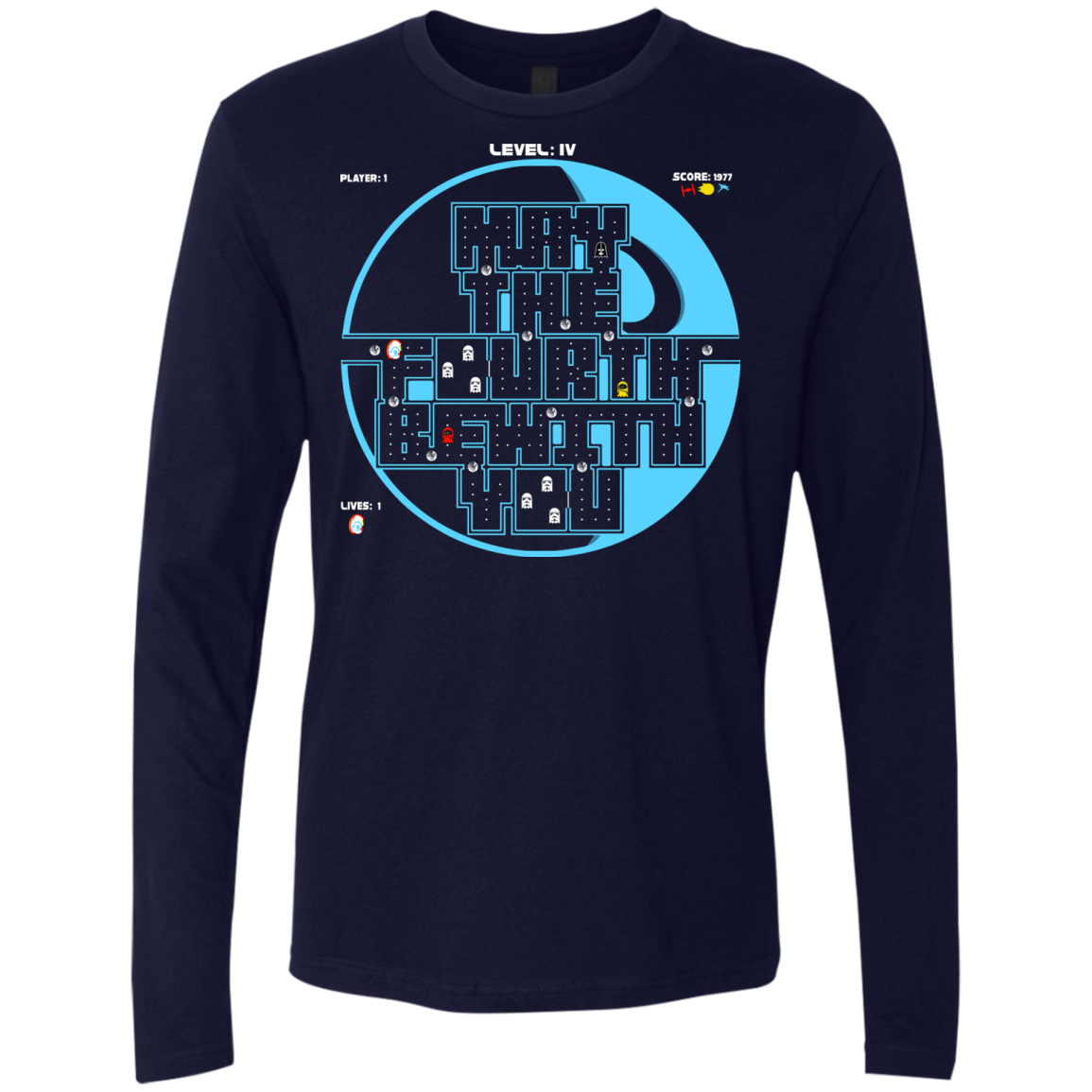 Pacman May The Fourth Men's Premium Long Sleeve