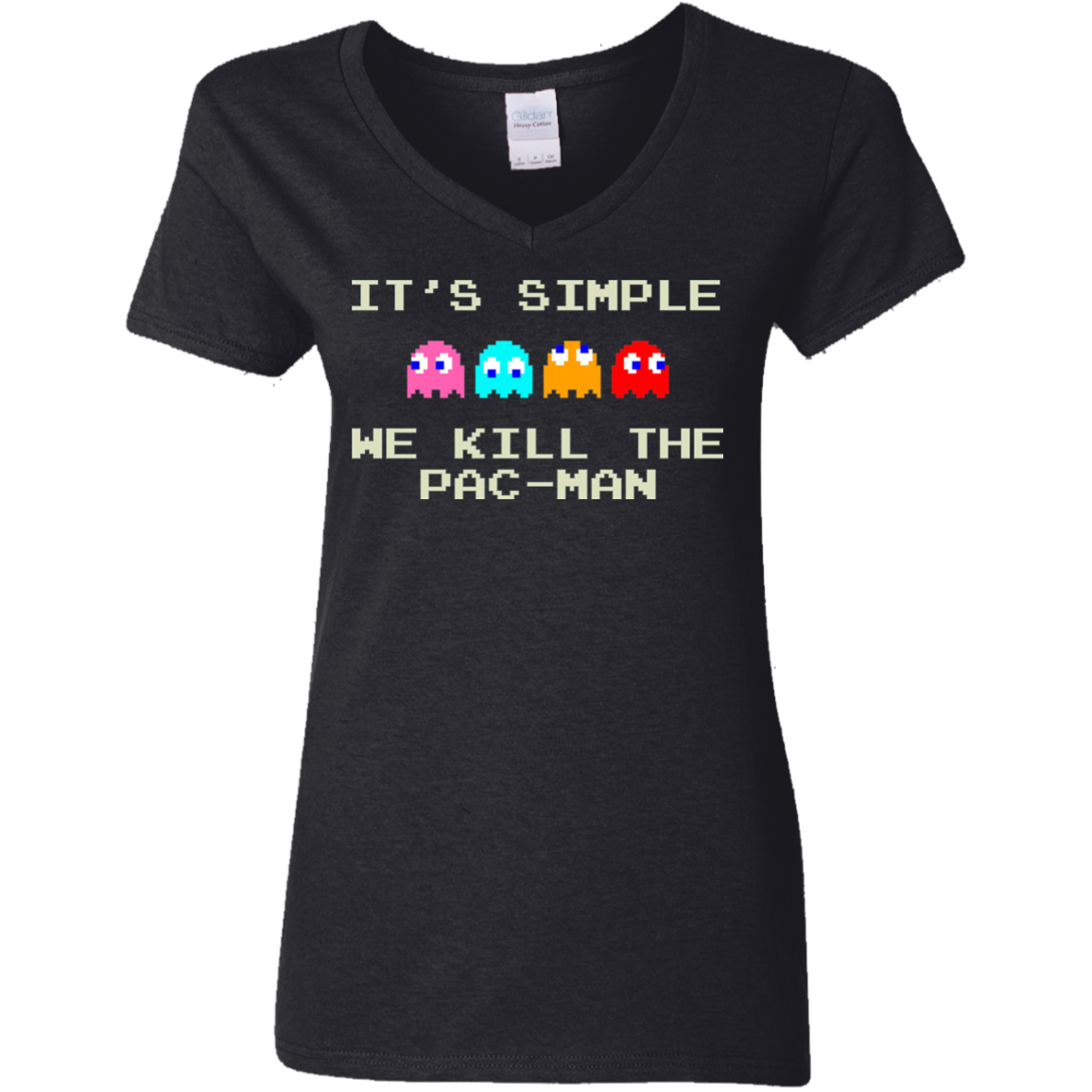 Pacmanok Women's V-Neck T-Shirt