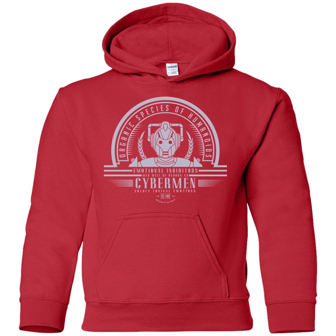 Who Villains Cybermen Youth Hoodie