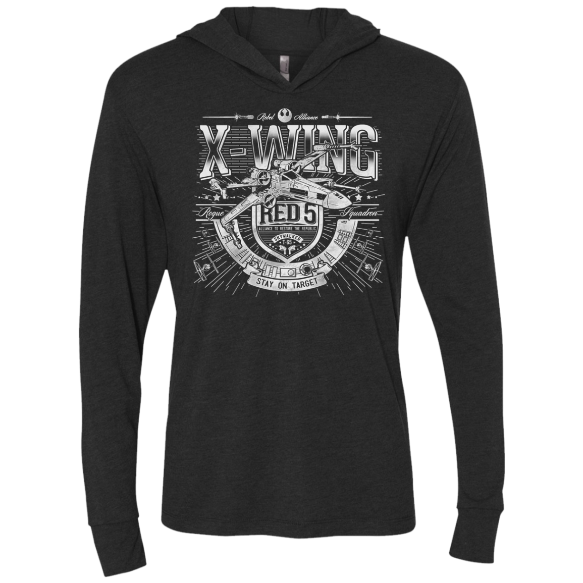 Trust Your Instincts Triblend Long Sleeve Hoodie Tee