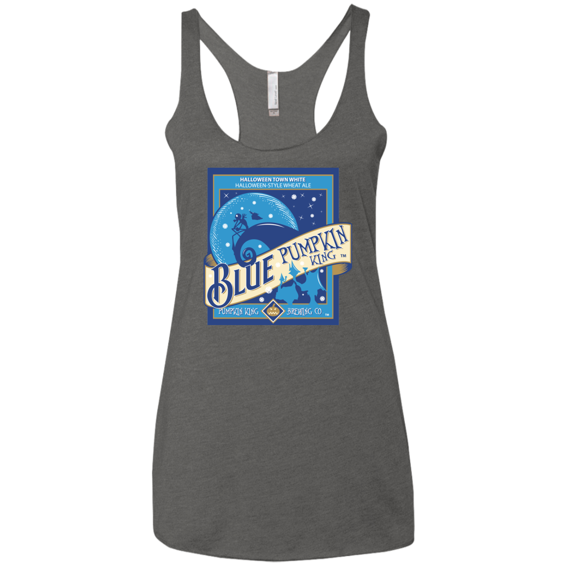 Blue Pumpkin King Women's Triblend Racerback Tank