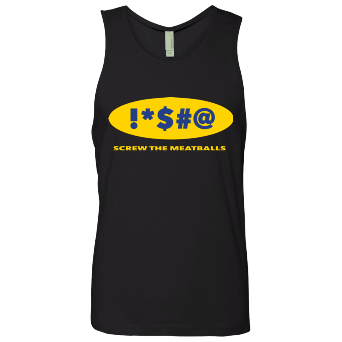 Swearing Screw The Meatballs Men's Premium Tank Top