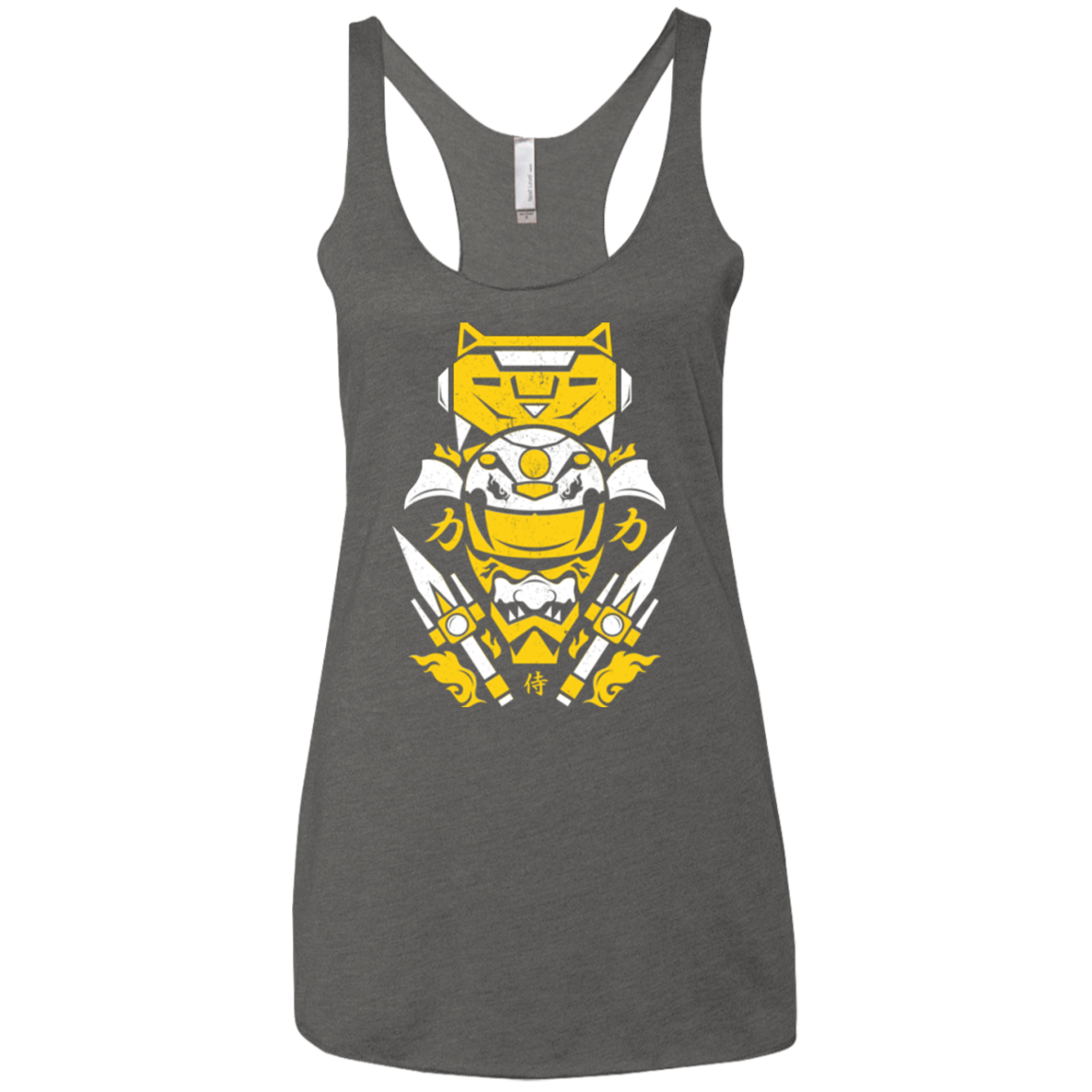 Yellow Ranger Women's Triblend Racerback Tank
