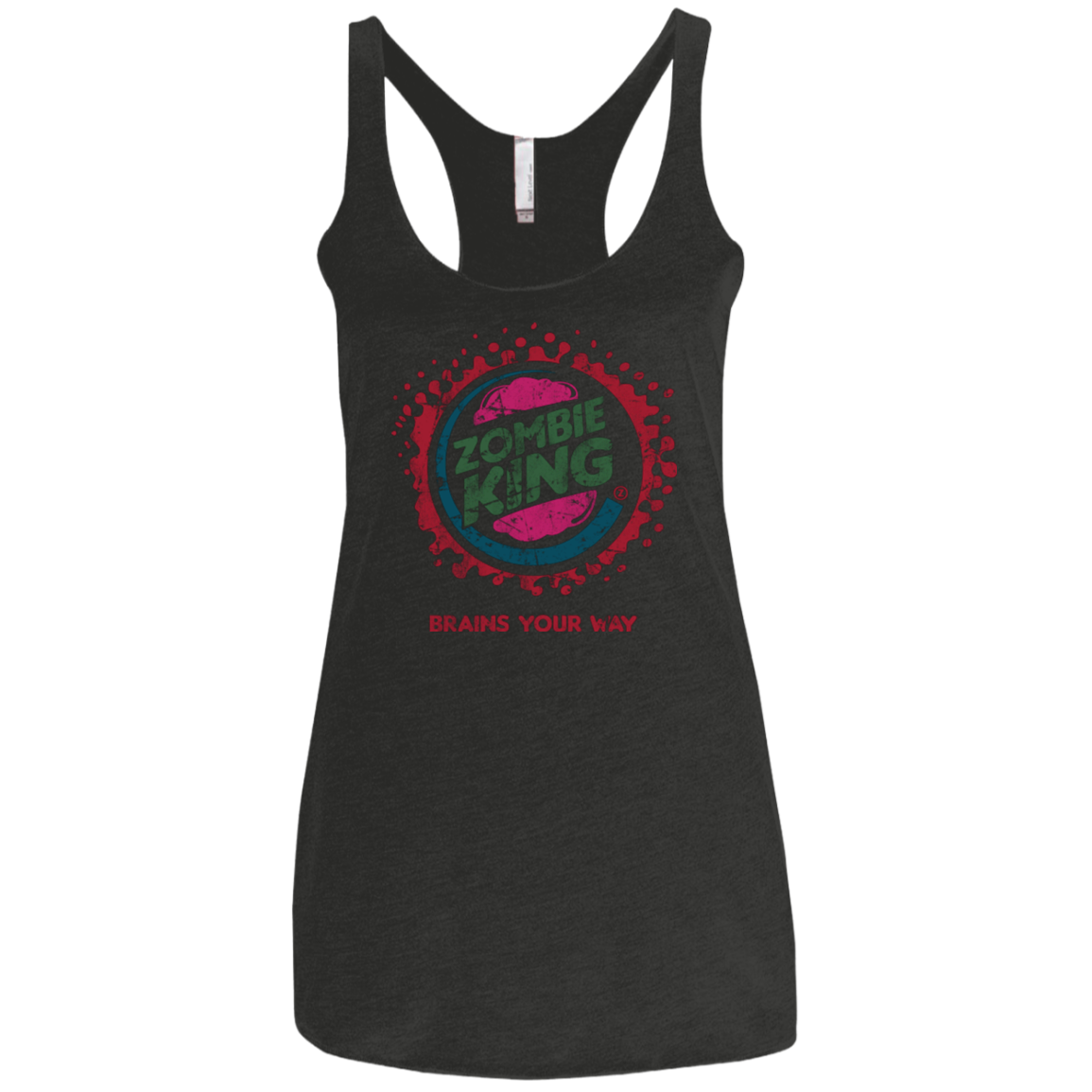 Zombie King Women's Triblend Racerback Tank