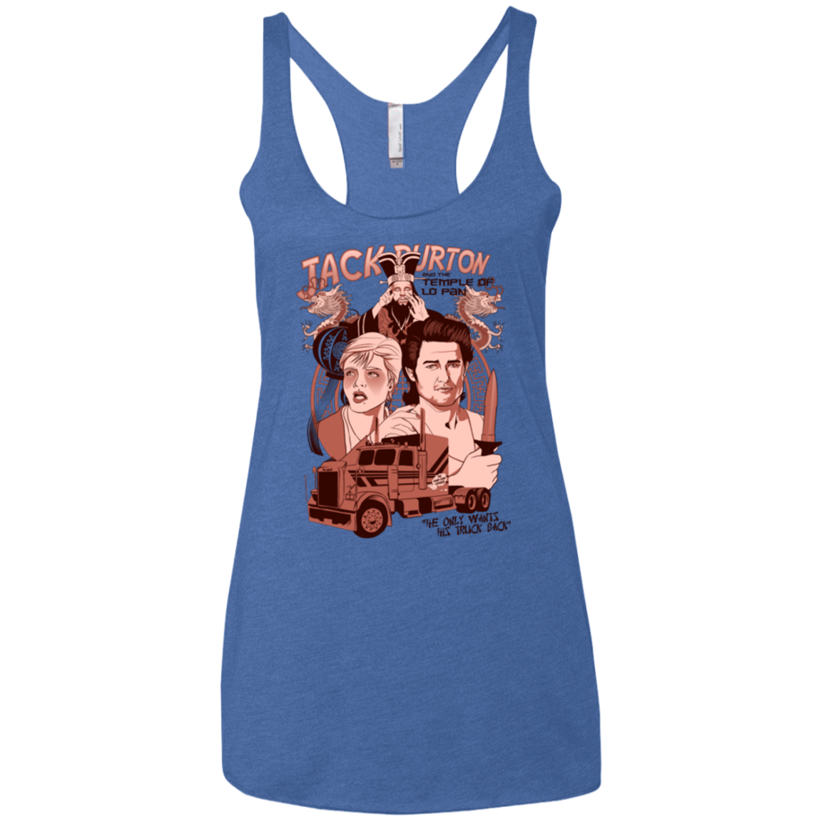 The Temple of Lo Pan Women's Triblend Racerback Tank