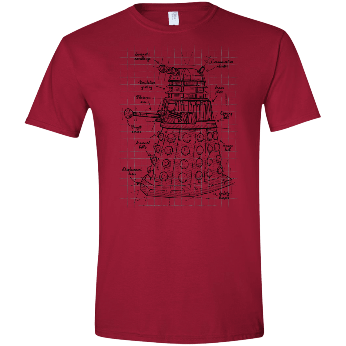 Dalek Plan Men's Semi-Fitted Softstyle