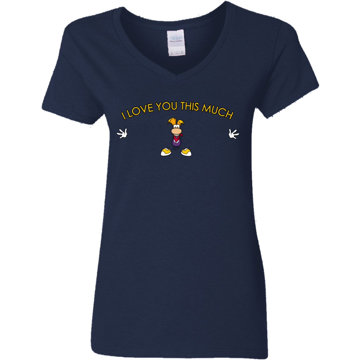 I Love You This Much Women's V-Neck T-Shirt