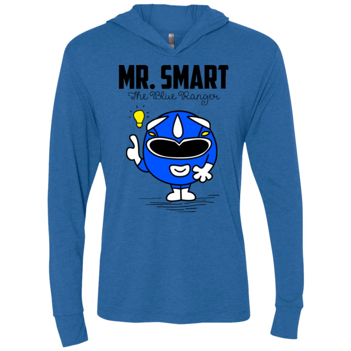 Mr Smart Triblend Long Sleeve Hoodie Tee