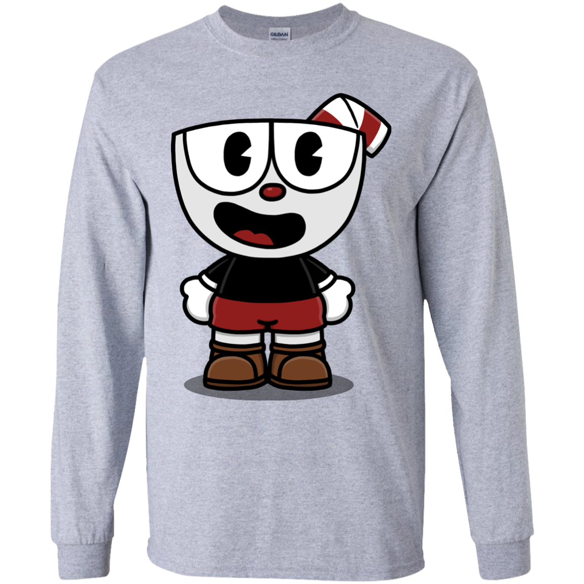 Hello Cuphead Youth Long Sleeve T-Shirt