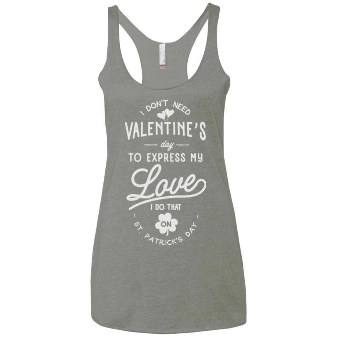 Valentine's Day Women's Triblend Racerback Tank