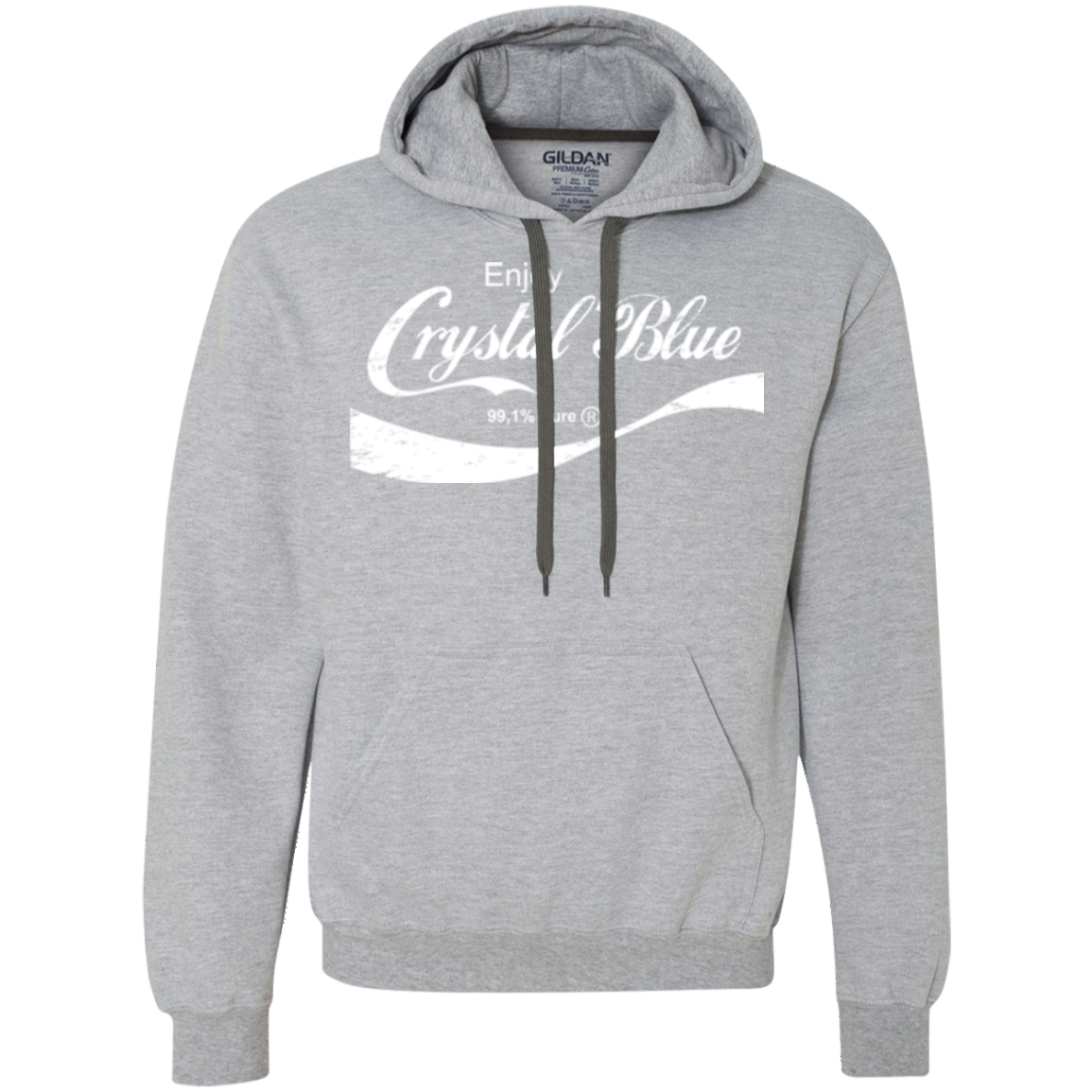 Crystal Blue Coke Premium Fleece Hoodie