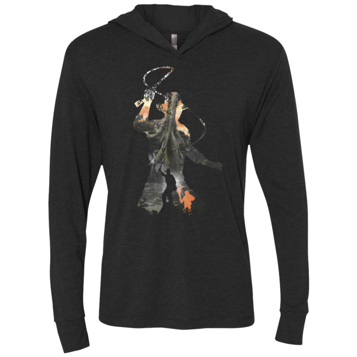 Antique Adventurer Triblend Long Sleeve Hoodie Tee