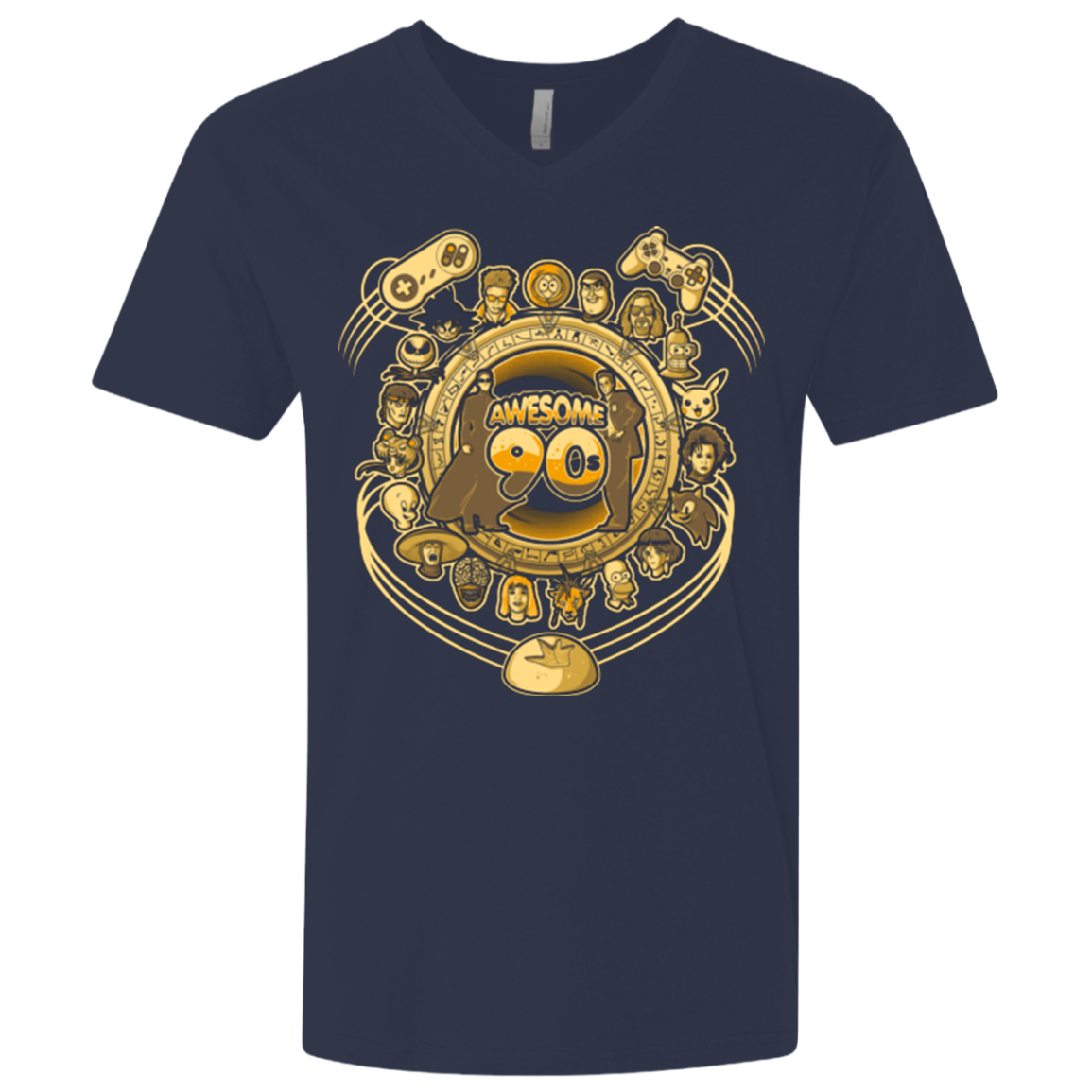 AWESOME 90S Men's Premium V-Neck