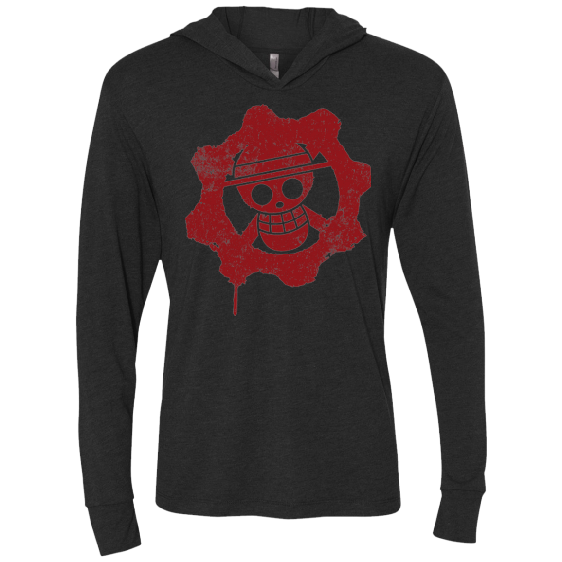 Pirates of War Triblend Long Sleeve Hoodie Tee