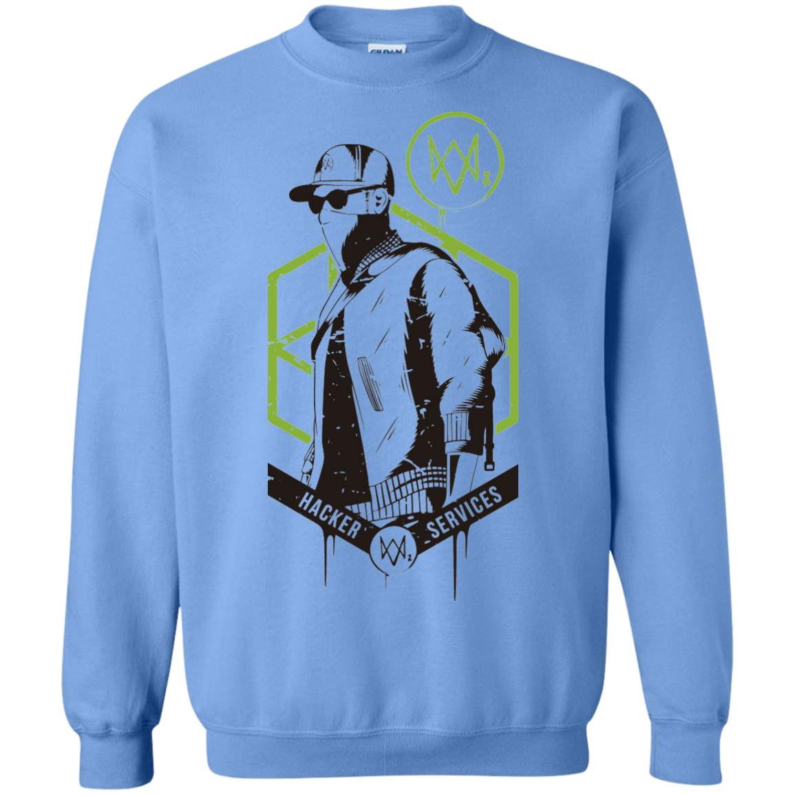 Watch Dogs 2 Hacker Services Crewneck Sweatshirt