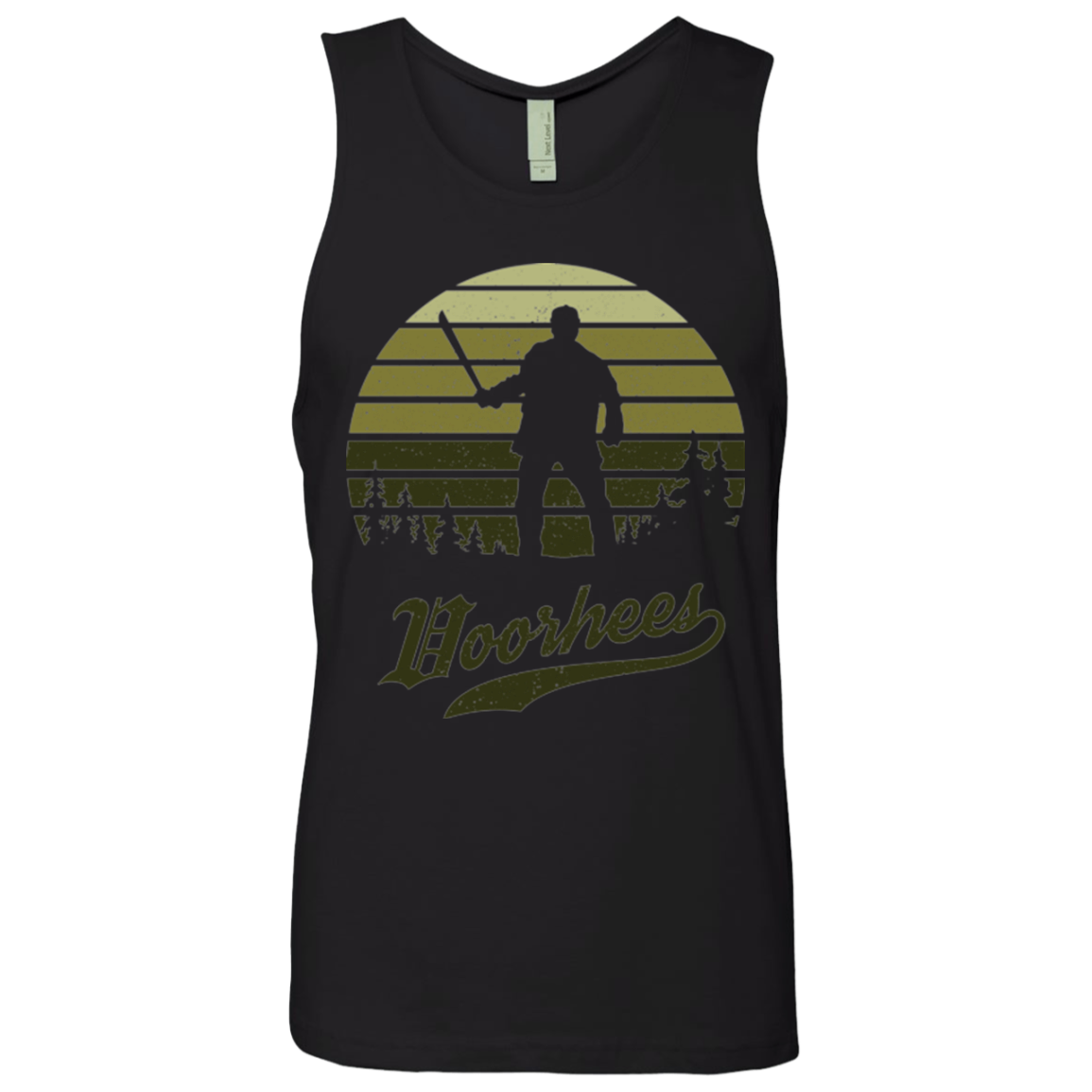 Horror Sun Set Voorhees Men's Premium Tank Top