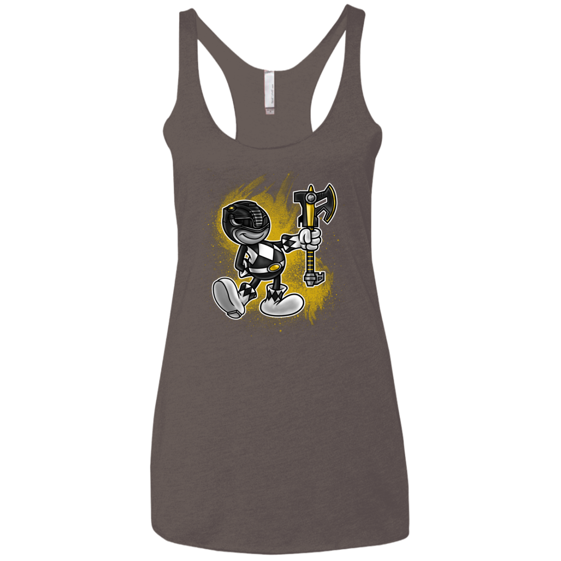 Black Ranger Artwork Women's Triblend Racerback Tank