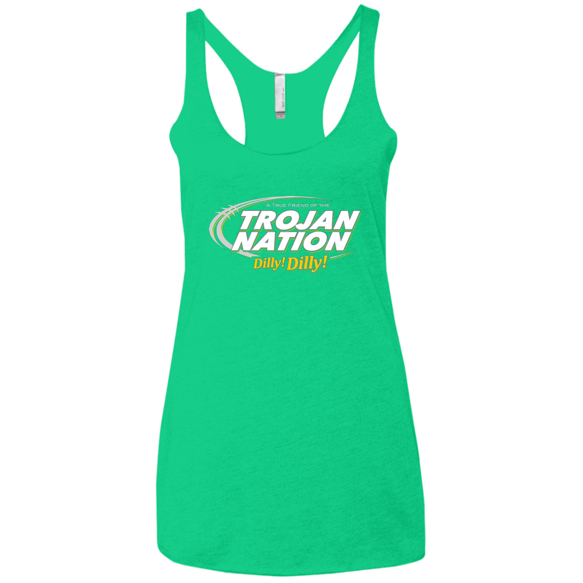 USC Dilly Dilly Women's Triblend Racerback Tank