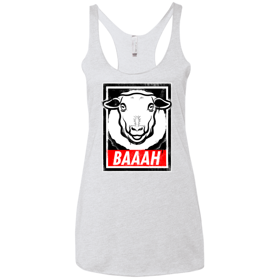 BAAAH Women's Triblend Racerback Tank