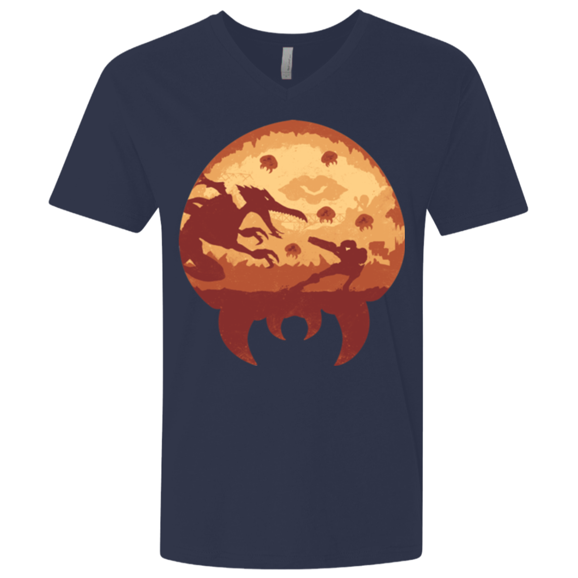 Escape from Zebes Men's Premium V-Neck