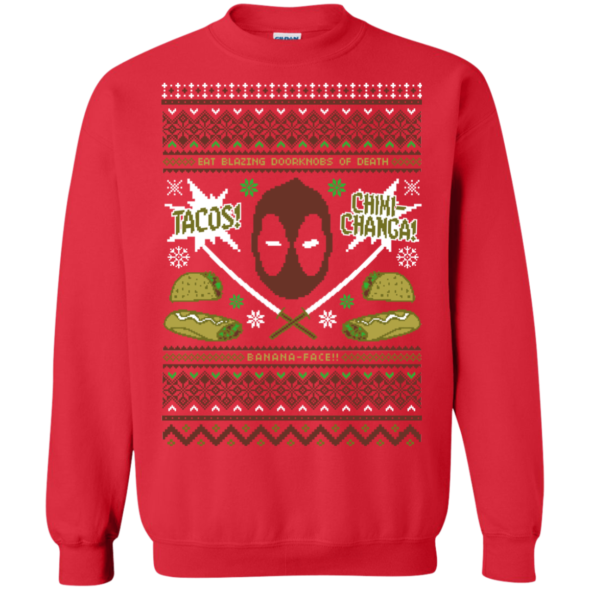Ugly Deadpool Crewneck Sweatshirt