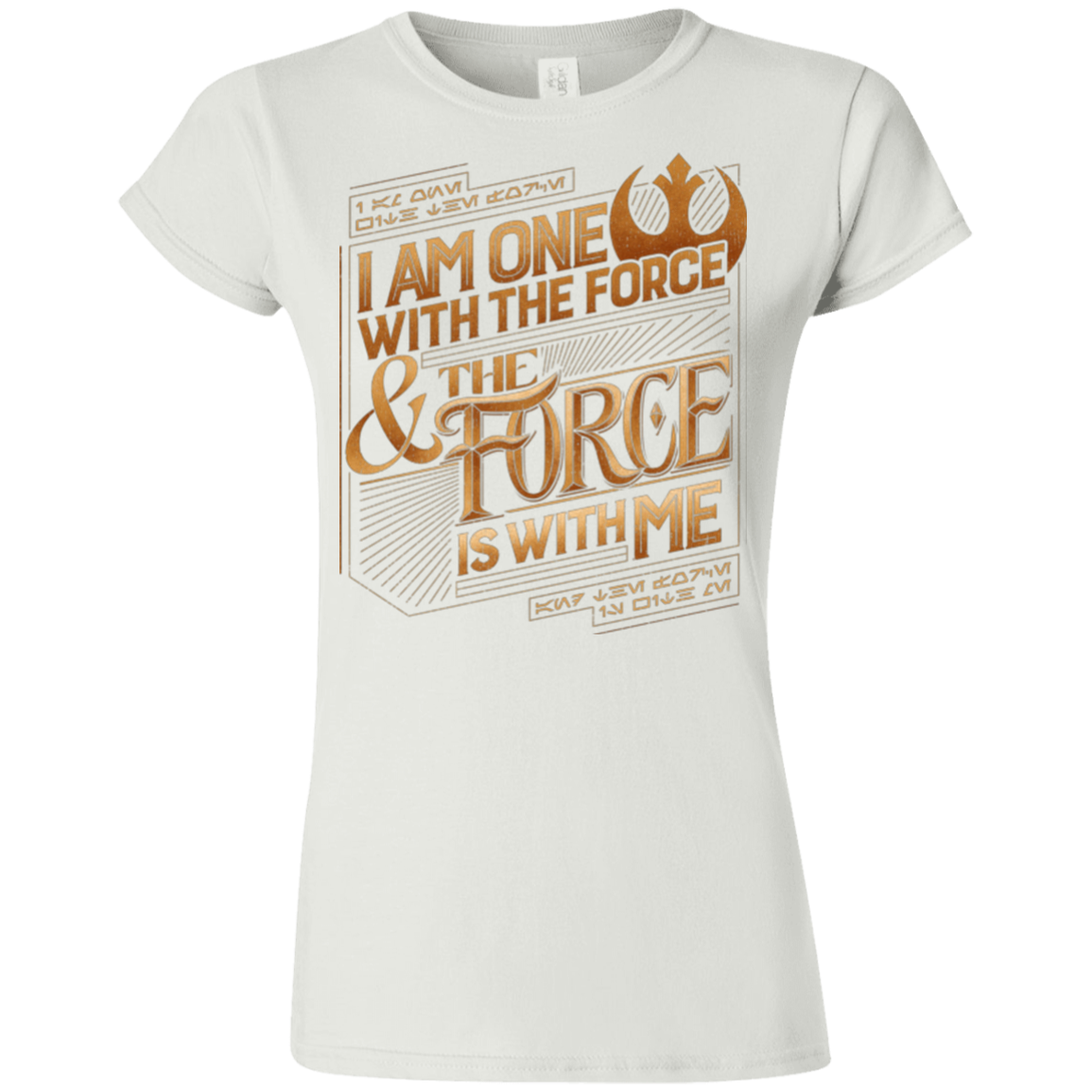 I Am One With The Force Junior Slimmer-Fit T-Shirt